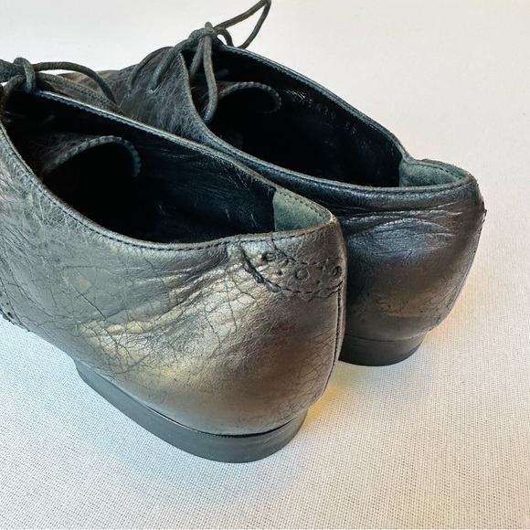 🛍️🛍️ AUTH BALENCIAGA LEATHER VINTAGE LACE UP SHOES : WOMEN 🧡 - Picture 3 of 9